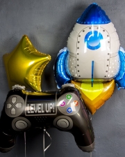 Набор шаров "Геймпад и Ракета"