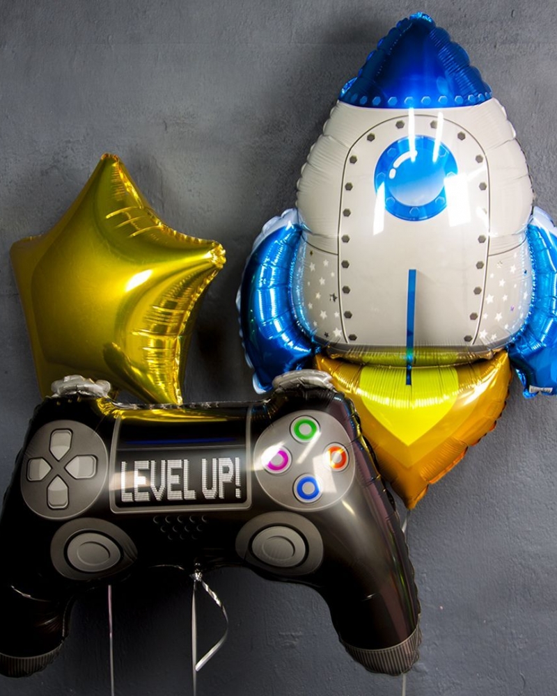 Набор шаров "Геймпад и Ракета"