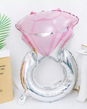 Шар Кольцо с розовым бриллиантом