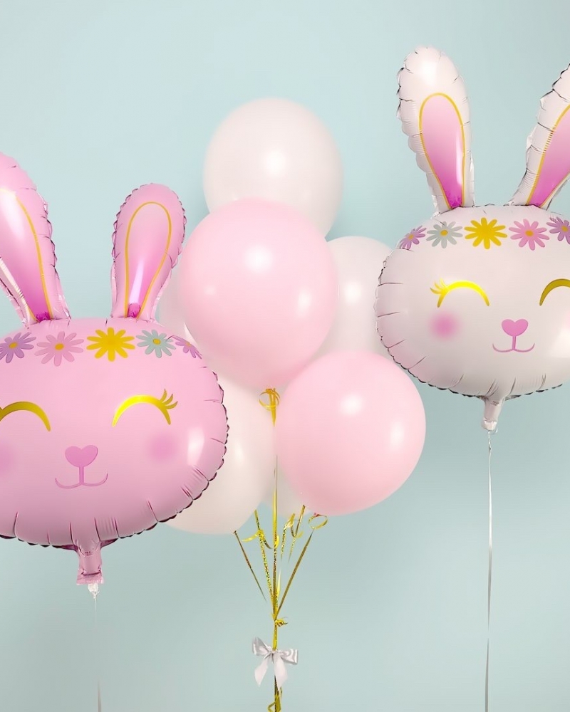 Набор шаров Цветочный Зайка Розовый