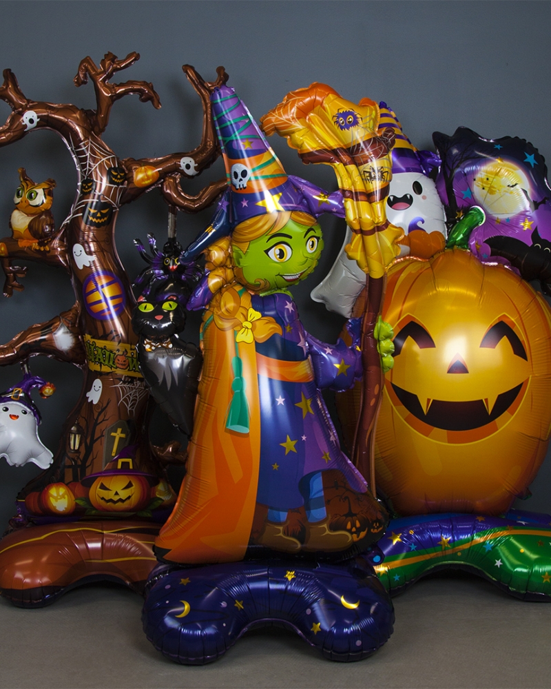 Шар Фигура на подставке Дерево на Хэллоуин