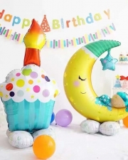 Шар 3D Фигура на подставке Полумесяц и малыш