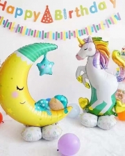 Шар 3D Фигура на подставке Полумесяц и малыш