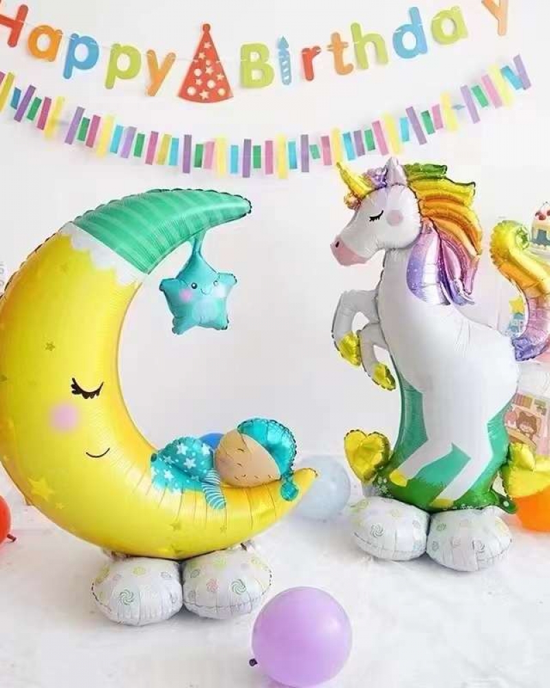 Шар 3D Фигура на подставке Полумесяц и малыш