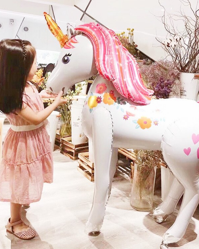 Шар 3D Фигура, Цветочный единорог