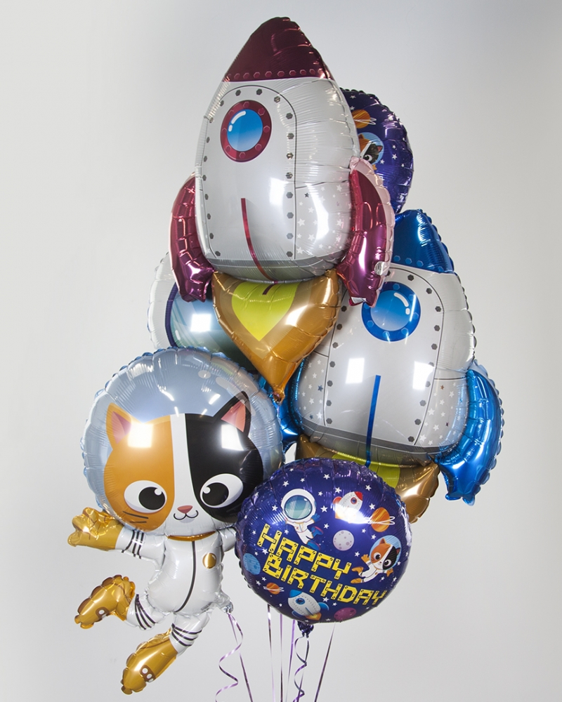 Шарики С Днем Рождения "Космос"