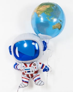 Сет шаров Планета Земля и Космонавт