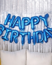 Набор шаров-букв Мини-Надпись Happy Birthday, Синий
