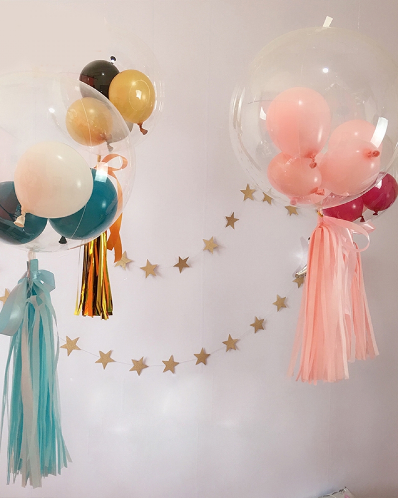 Шар Deco Bubble (синяя упаковка), Прозрачный Кристалл