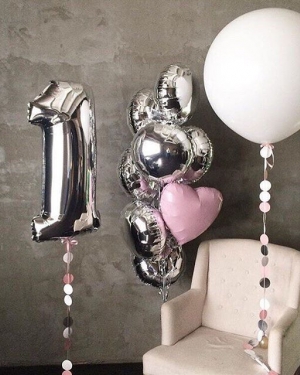 Шары на годик для девочки