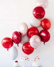 Воздушные шары Красно-Белые