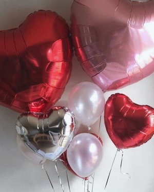 Букет шариков "Сердца для тебя"