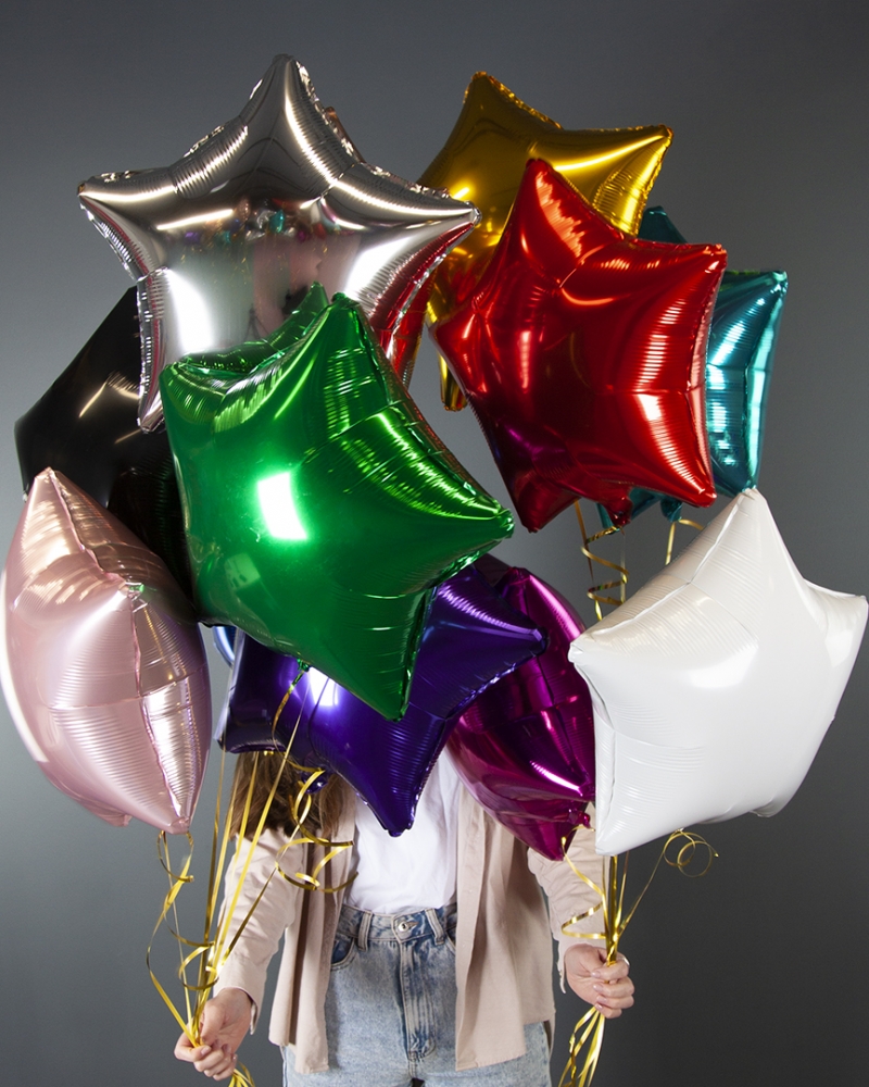 Шары Разноцветные Звезды