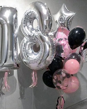 Шарики "Счастливые 18"