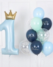 Шары "Корона для принца" на годик