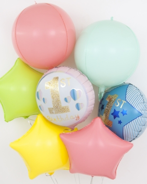 Фонтан шаров на 1-ый День Рождения Девочки или Мальчика