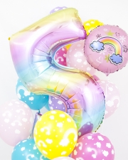 Шары "Радужное поздравление" на день рождения