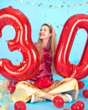 Изящные Цифры 30 на юбилей