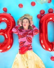 Изящные Цифры 30 на юбилей