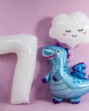 Набор шаров Динозаврик и облачко на 7 лет