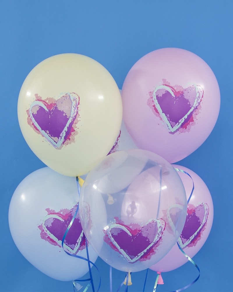 Шар Сердце Граффити, Макарунс, Ассорти