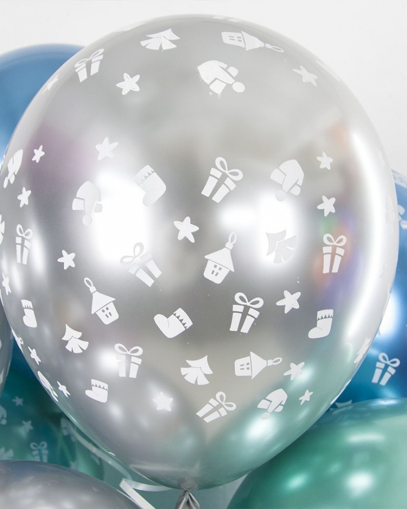 Воздушный шар С Новым Годом! (игрушки и подарки)