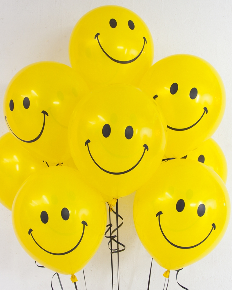 Воздушные шары Смайл, Желтый