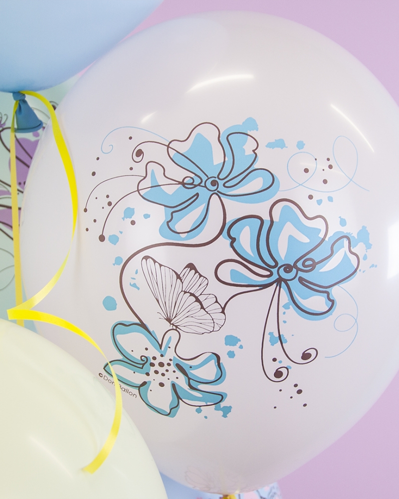 Воздушный шар Акварельные цветы