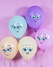 Воздушный шар Веселые смайлы