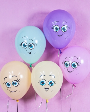 Воздушные шары Веселые смайлы