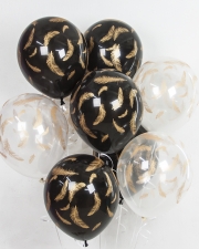 Воздушный шар Золотые перья