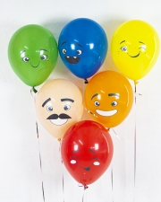Воздушный шар Забавные смайлы