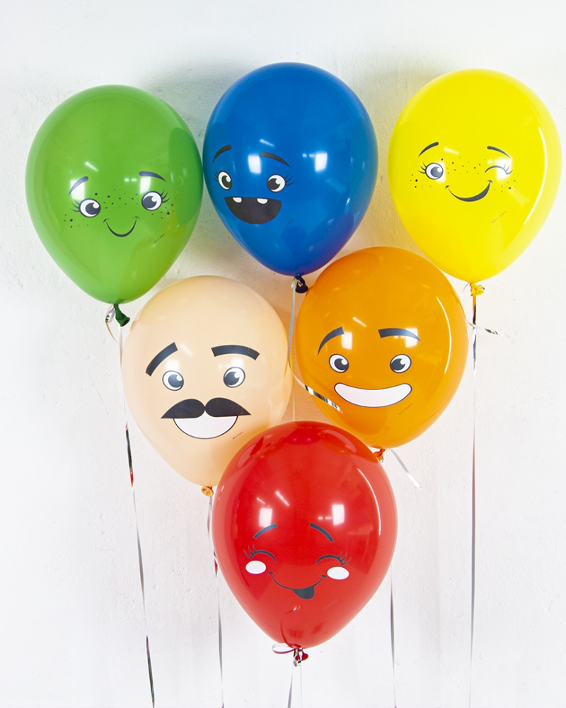 Воздушный шар Забавные смайлы