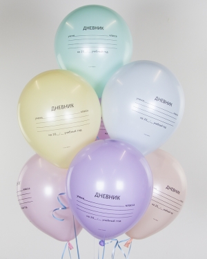 Воздушные шары Школьный дневник