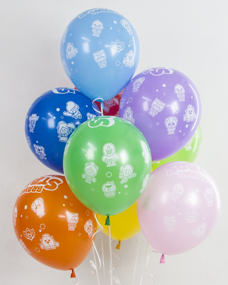 Воздушный Шар Бравл Старс, Звездные бойцы, дизайн №3