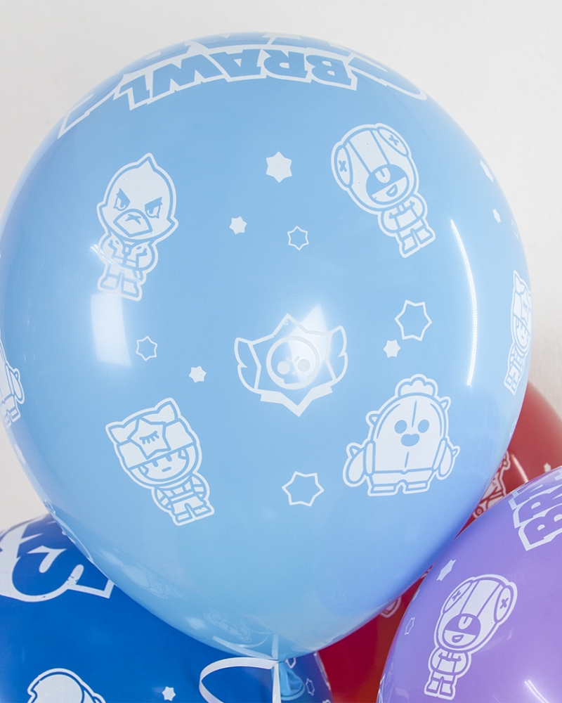 Воздушный Шар Бравл Старс, Звездные бойцы, дизайн №3