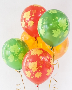Воздушные шары Яркие листья
