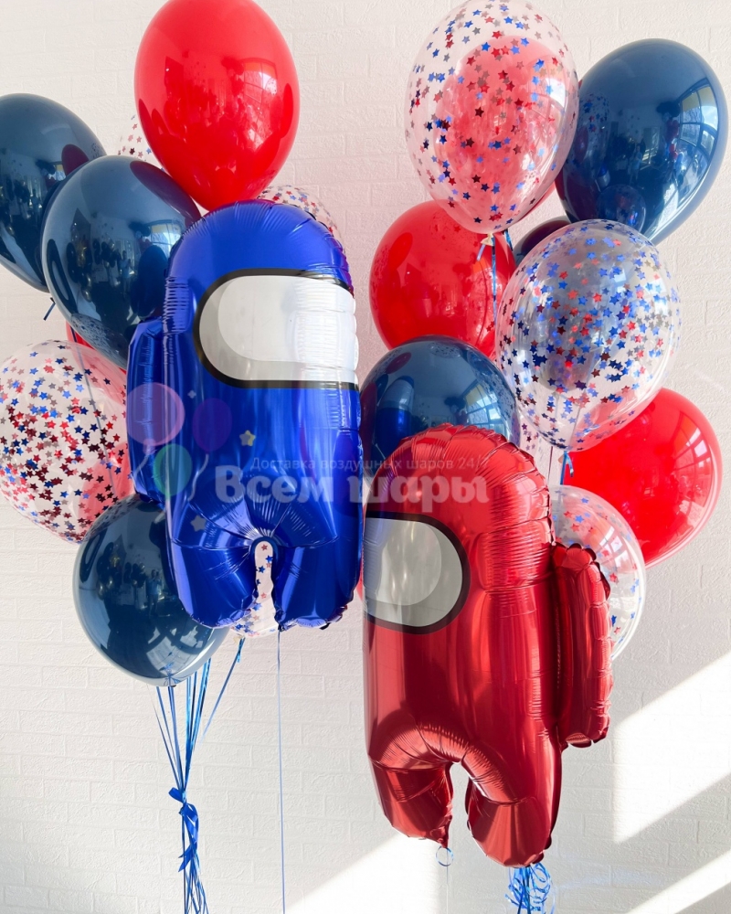 Воздушные шары Амонг Ас Игра среди нас