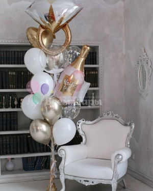 Фонтан шаров для невесты