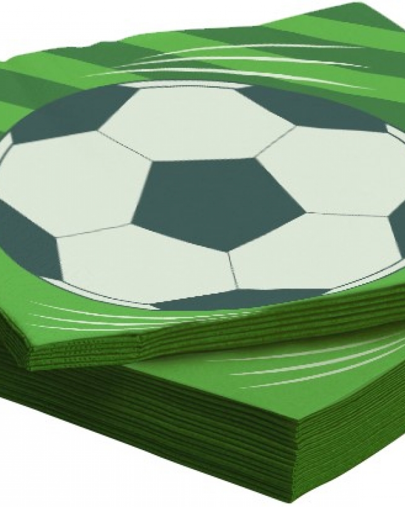 Салфетки, Футбольный мяч, 33*33 см, 20 шт.