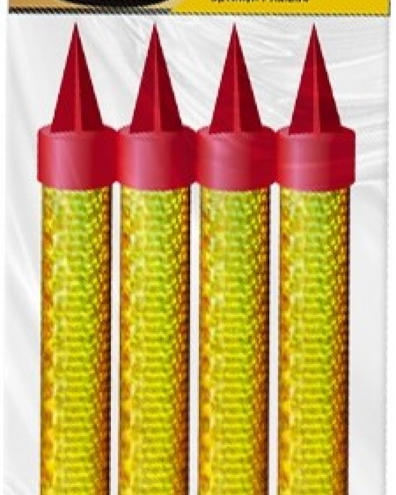 Свеча Фонтан для торта, 60 сек, Золото, 12 см, 4 шт.